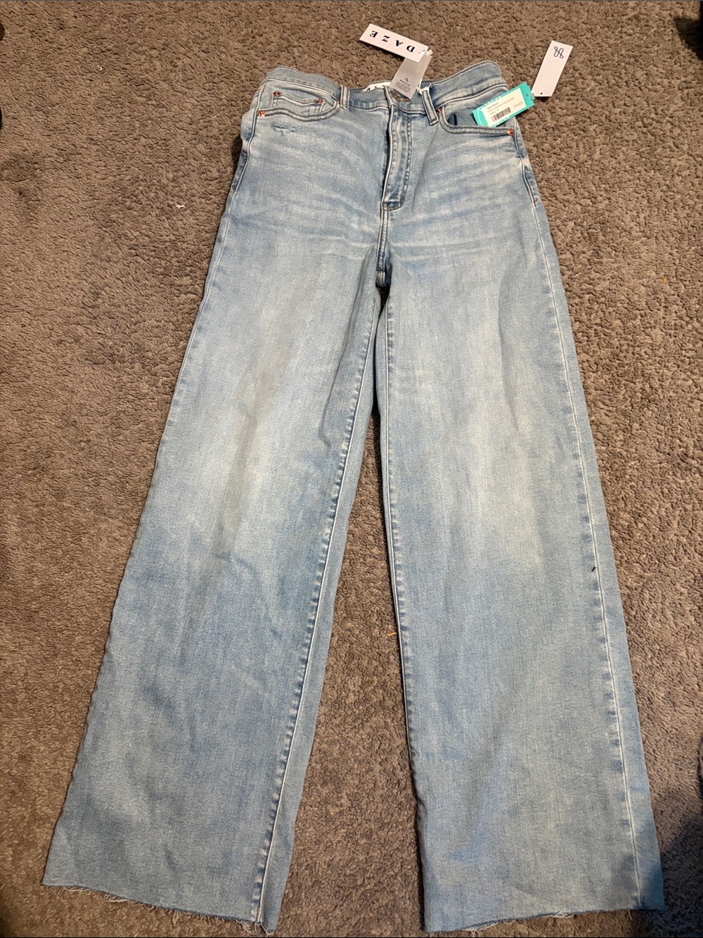 Daze Denim Echo High Rise Wide Leg Jean Indigo - Picture 3 of 4